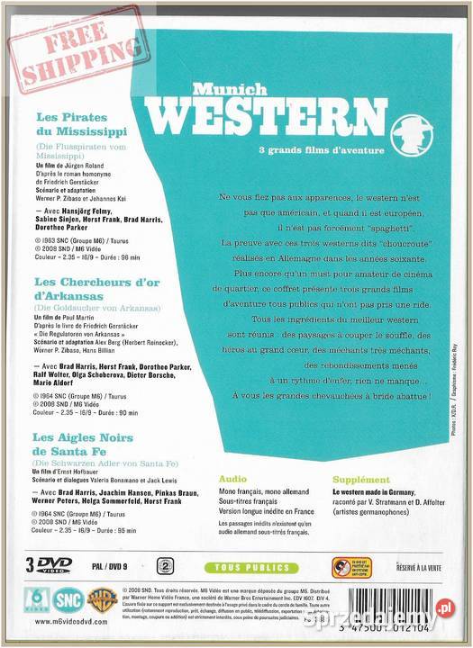 Munich Western Coffret 1964 3DVD DVD Krynica-Zdrój