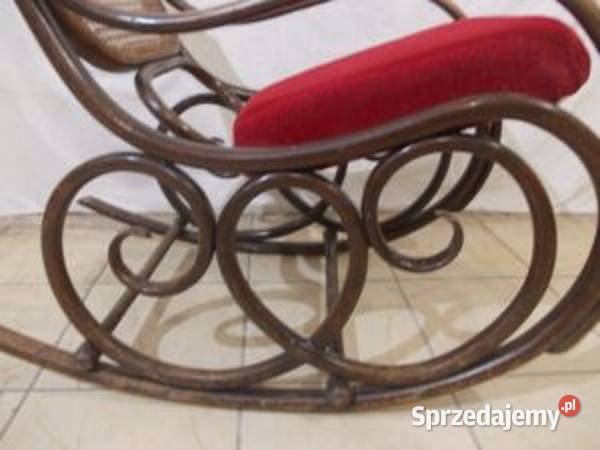 Zabytkowy oryginalny fotel bujany THONET