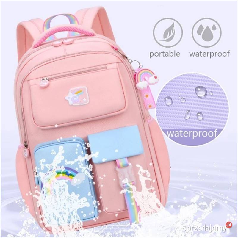Plecak szkolny Rainbow Sweet wodoodporny z