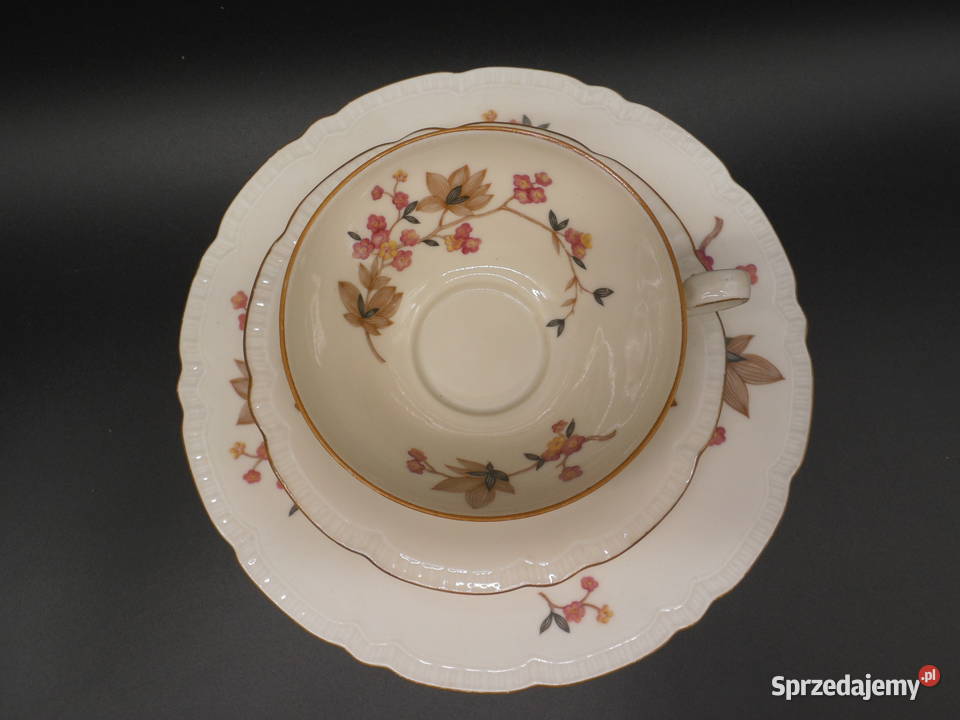 Eleganckie Trio Śniadaniowe Epiag Czechosłowacja Raszków