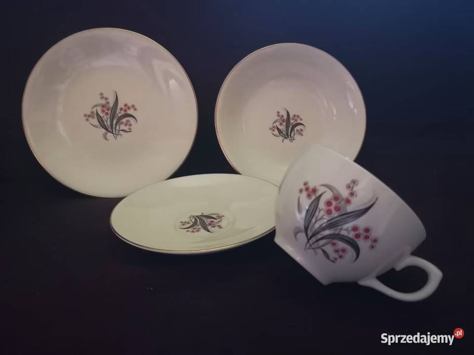 Filiżanka z talerzykiem Wedgwood Co Made in Gdańsk