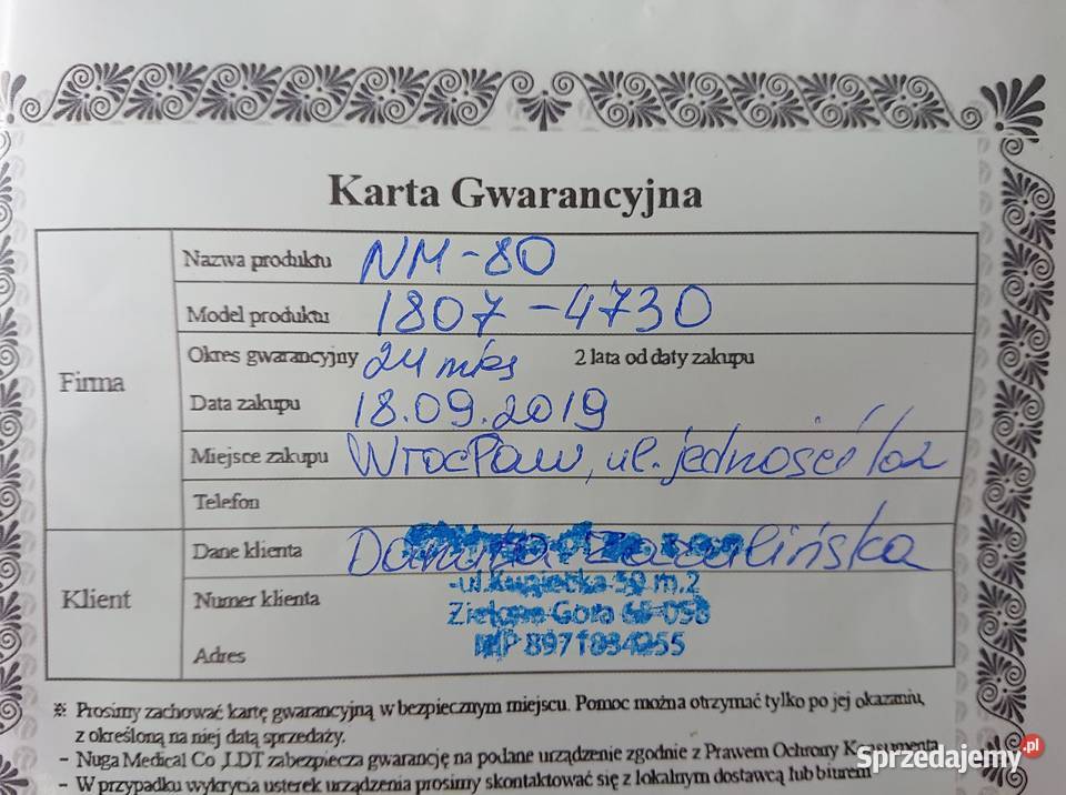 nuga best mata Żagań sprzedam