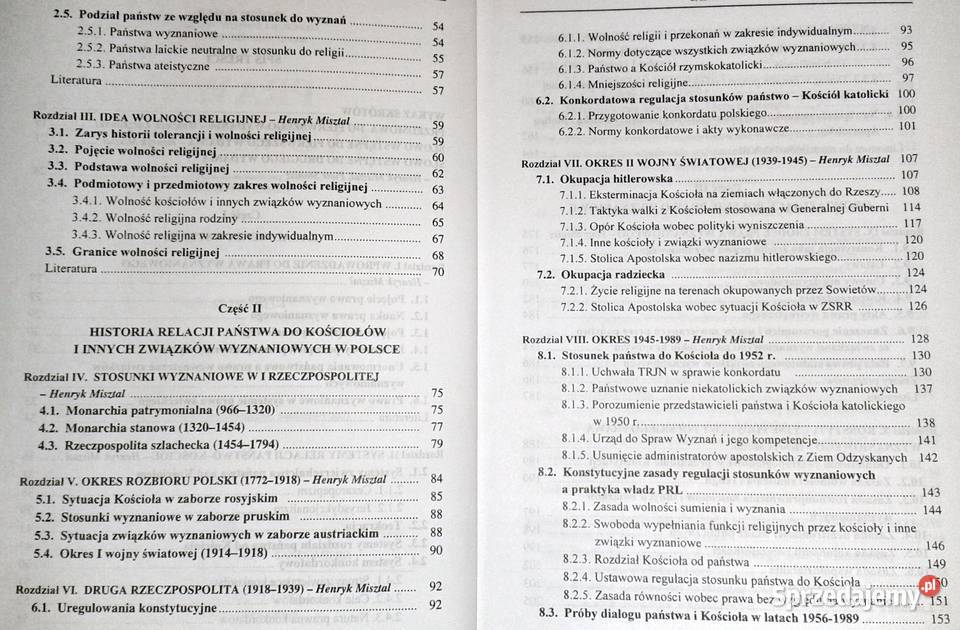 Prawo wyznaniowe Henryk Misztal Piotr Stanisz Pozostałe Chełm