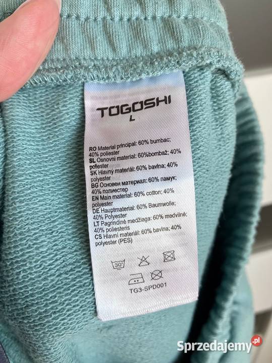 Damskie spodnie dresowe Togoshi turkus L dresy