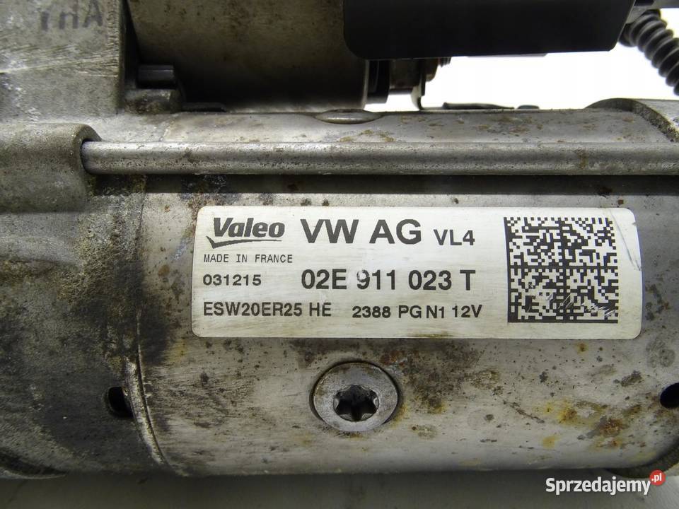 ROZRUSZNIK 02E911023T 20 TDI VW GOLF VII AUDI A3 osobowe Układ elektryczny silnika