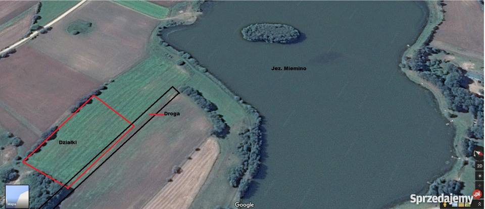Kaszuby działki budowlane jezioremSierakowice 4 Łyśniewo Sierakowickie