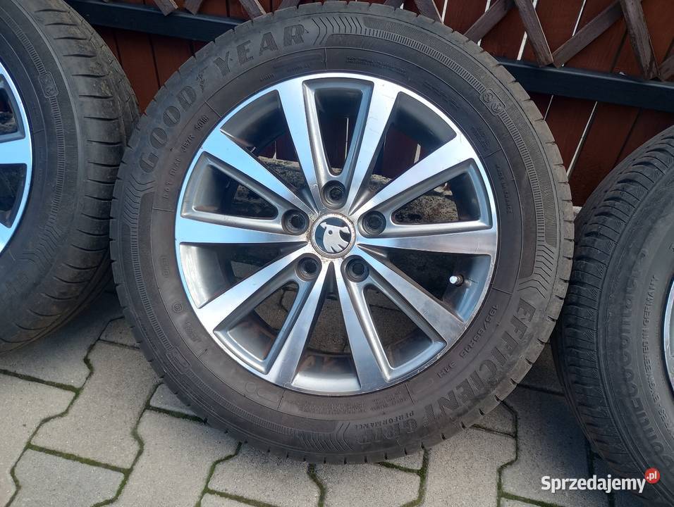 Alufelgi 15 5x112 6j et38 Oryginalne Skoda Fabia kujawsko-pomorskie Włocławek sprzedam
