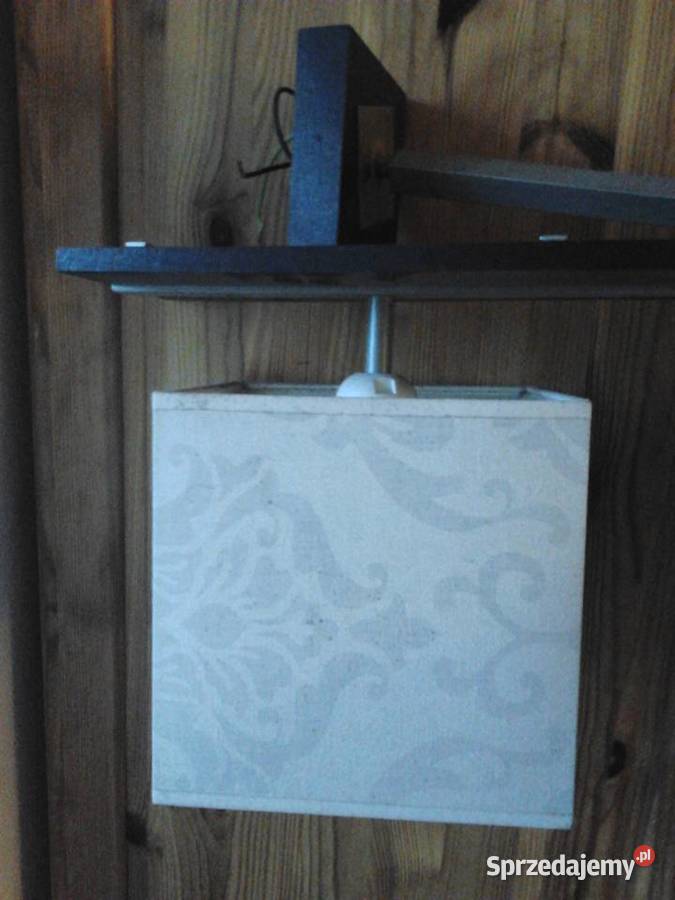 lampa z kwadratowymi kloszami klosze z materiału Oświetlenie Kraków