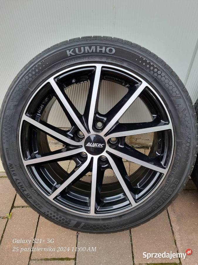 Alufelgi Alutec 17 z oponami Kumho 2254517 mazowieckie Sochaczew