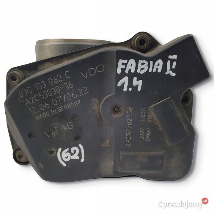 PRZEPUSTNICA VW Polo IV Skoda Fabia II 14 16V osobowe Przepustnice Chełm