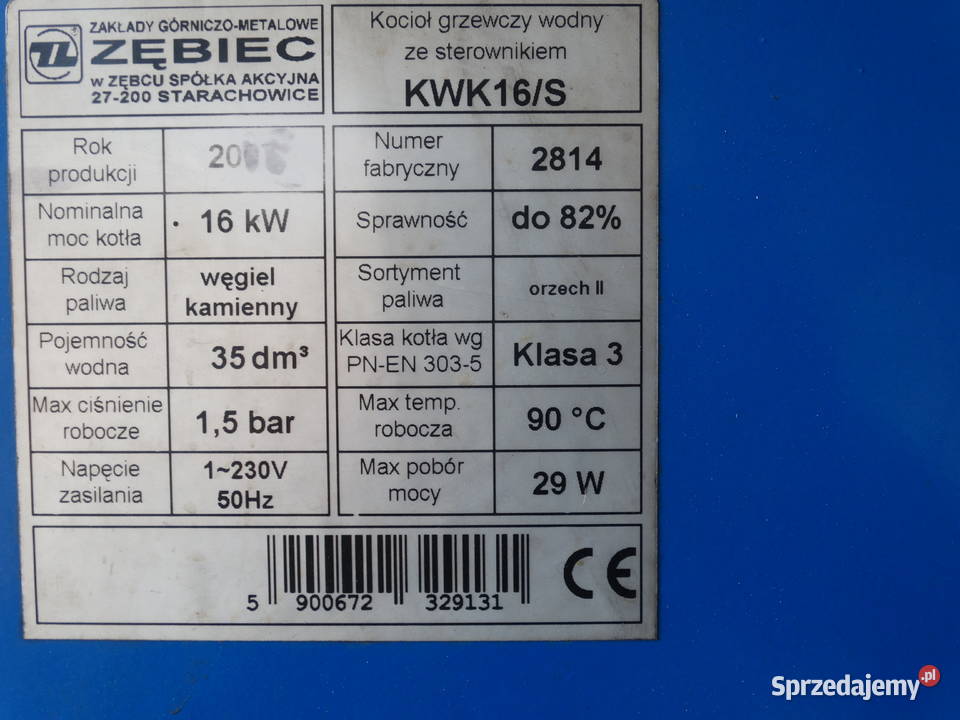 Częsci Piec Zębiec sprzedam