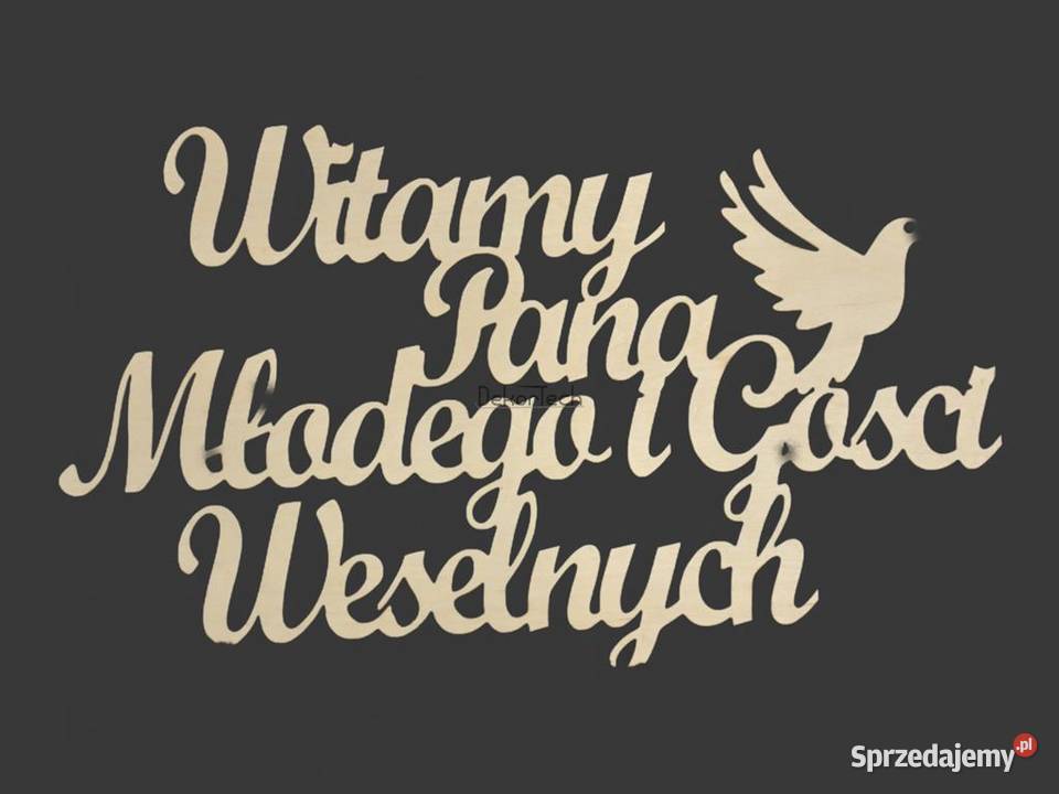 Napis powitalny Witajcie fajnie że jesteście