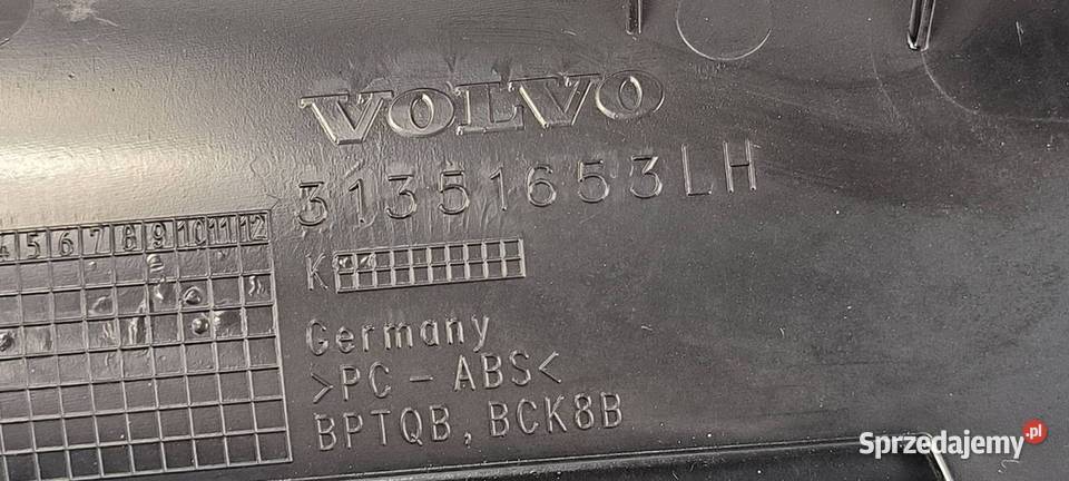 PANEL KLIMATYZACJI VOLVO V60 31351653LH