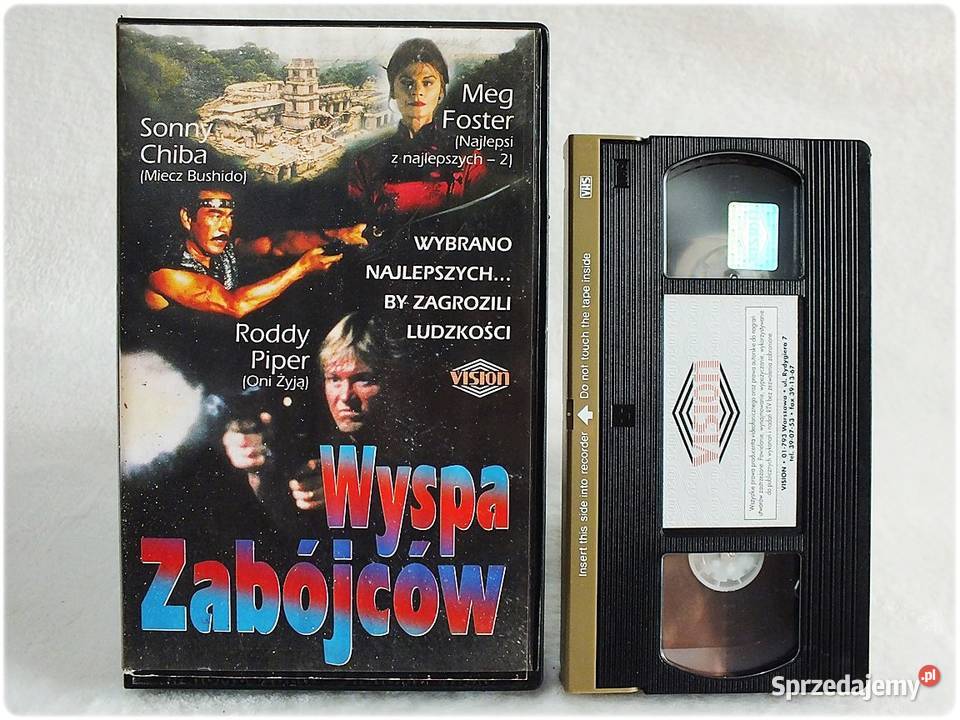 Kaseta VHS Wyspa Zabójców Film na Video ORYGINAŁ