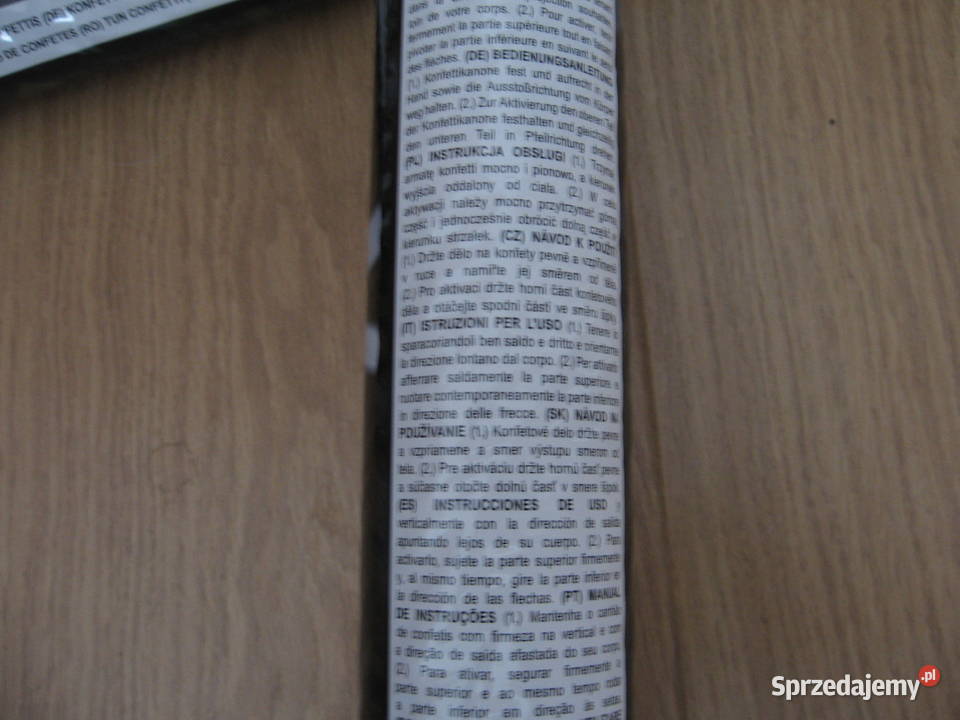 Confetti pneumatyczne x 4 tuby na imprezę warmińsko-mazurskie Olsztyn