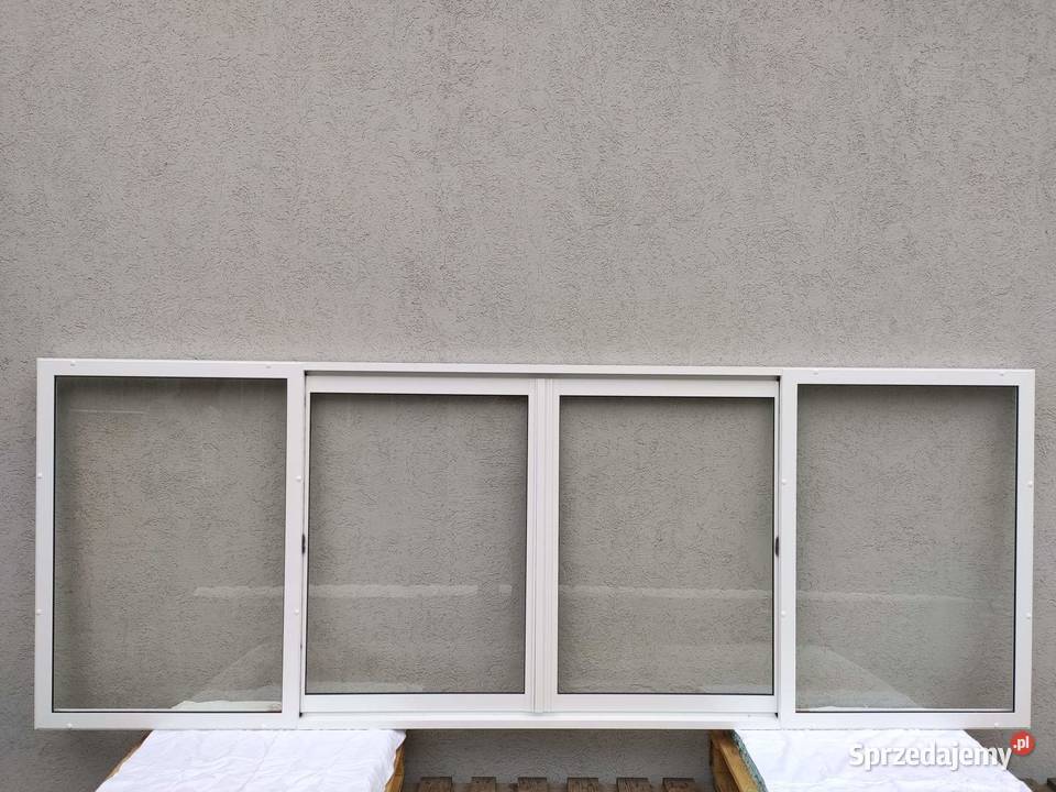 okno przesuwne w bok 300 x 100 do kontenera odcienie szarości Pozostałe podlaskie Białystok