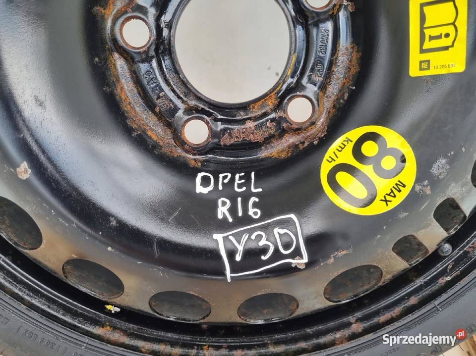KOŁO ZAPASOWE DOJAZDOWE 11570 R16 Opel Vectra C Koła Rudka sprzedam