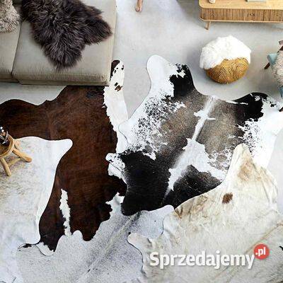 vidaXL Dywan z krowiej skóry czarnobiały 150x170