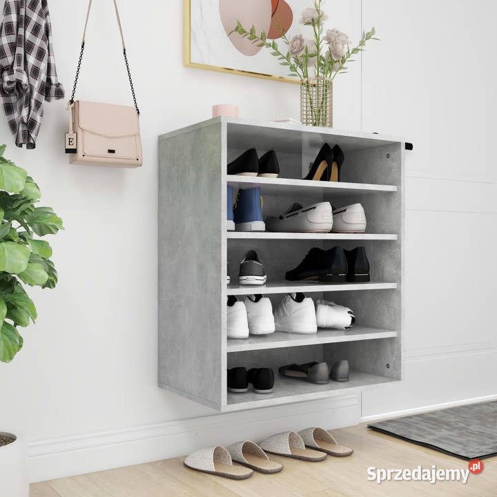 Szafka na buty szarość betonu 60x35x70 WM808940 Warszawa sprzedam