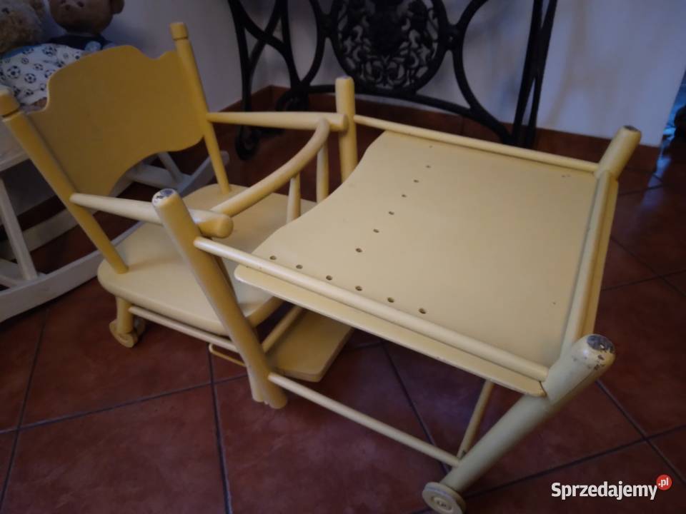 Krzesełko do karmienia składane stolik vintage Banino