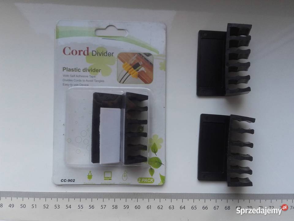 Organizer kabli na biórko Cord Divider czarny 5cm Bydgoszcz sprzedam