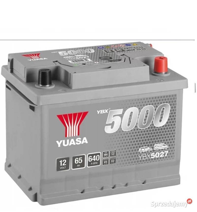 Akumulator Yuasa Silver 12V 65Ah 640A Prawy Plus