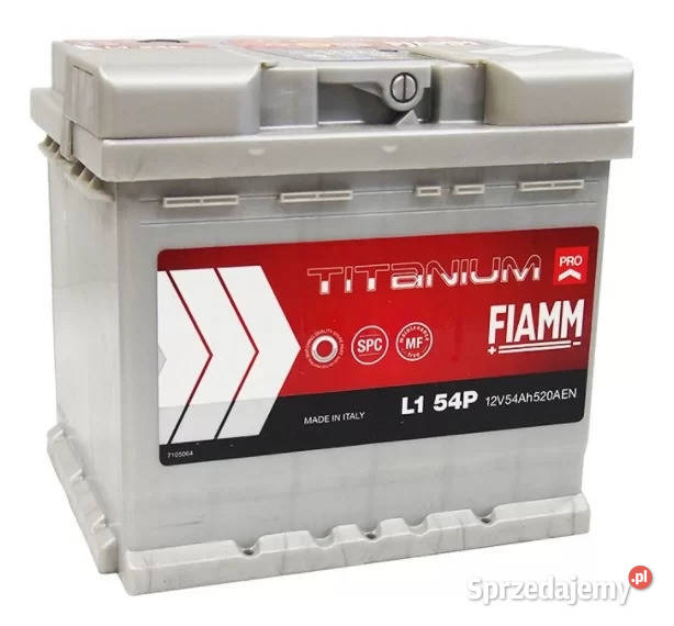 Akumulator FIAMM TITANIUM PRO 12V 54Ah 520A osobowe Gdańsk sprzedam