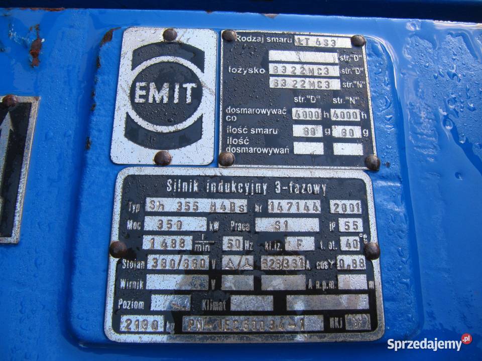 Silnik elektryczny 350 kw Szamotuły sprzedam