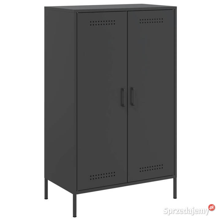 Szafka czarna 68x39x113 stal WM842964 Warszawa