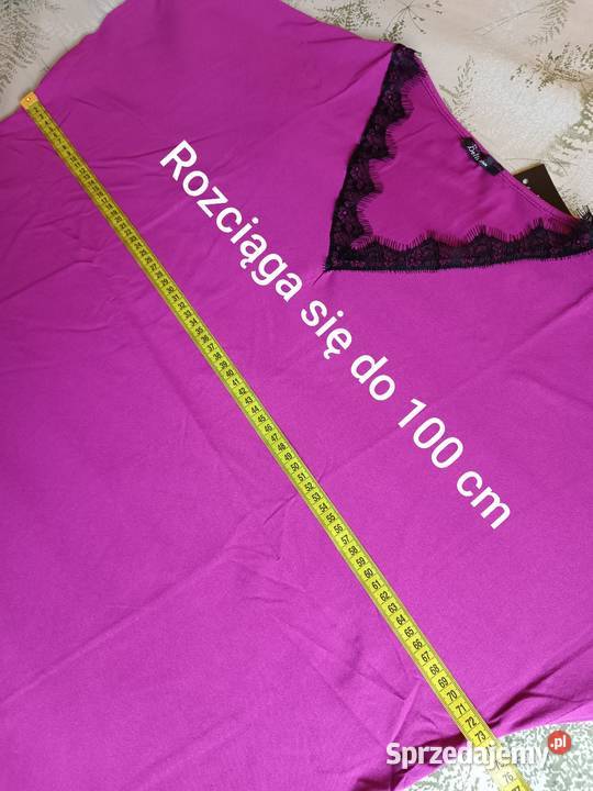 Bluzka fuksja z krótkim rękawem Cieszyn