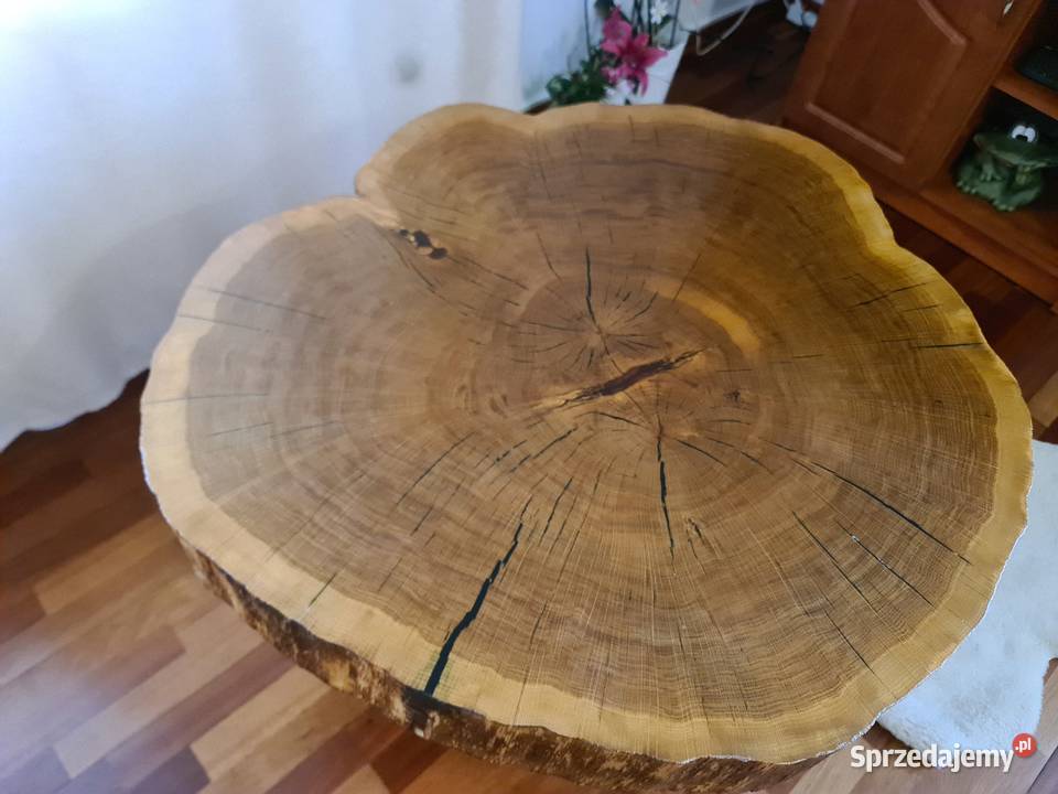 Stolik kawowy plaster dębu