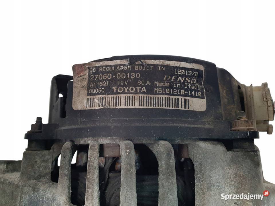 ALTERNATOR Toyota Aygo 10 B 270600J010 Denso 80A Chełm