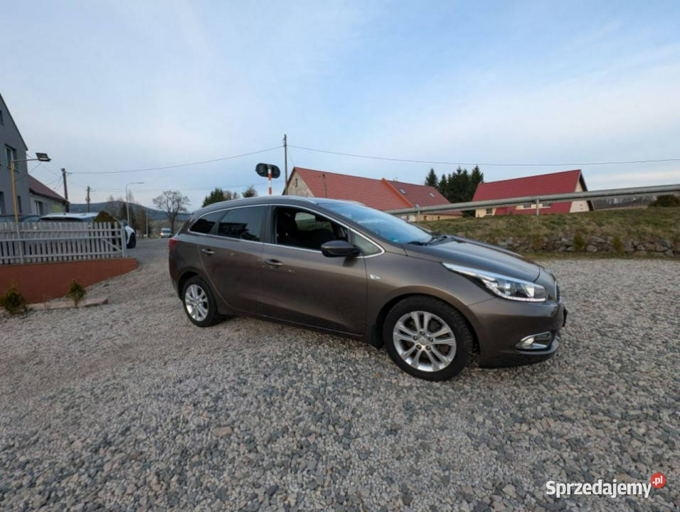 Kia Ceed 16 benzyna Ledy II 2012 brązowy dolnośląskie Kamienna Góra