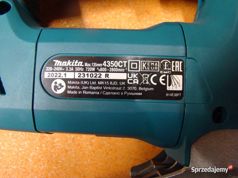 Wyrzynarka z podcinaniem Makita 720W Ref 4350 CT Bielsko-Biała