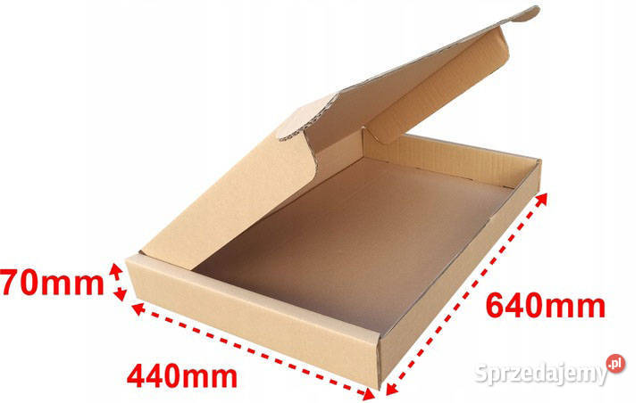 KARTON PUDŁO SKŁADANE 640x440x70 640gm2 TYP Skawina