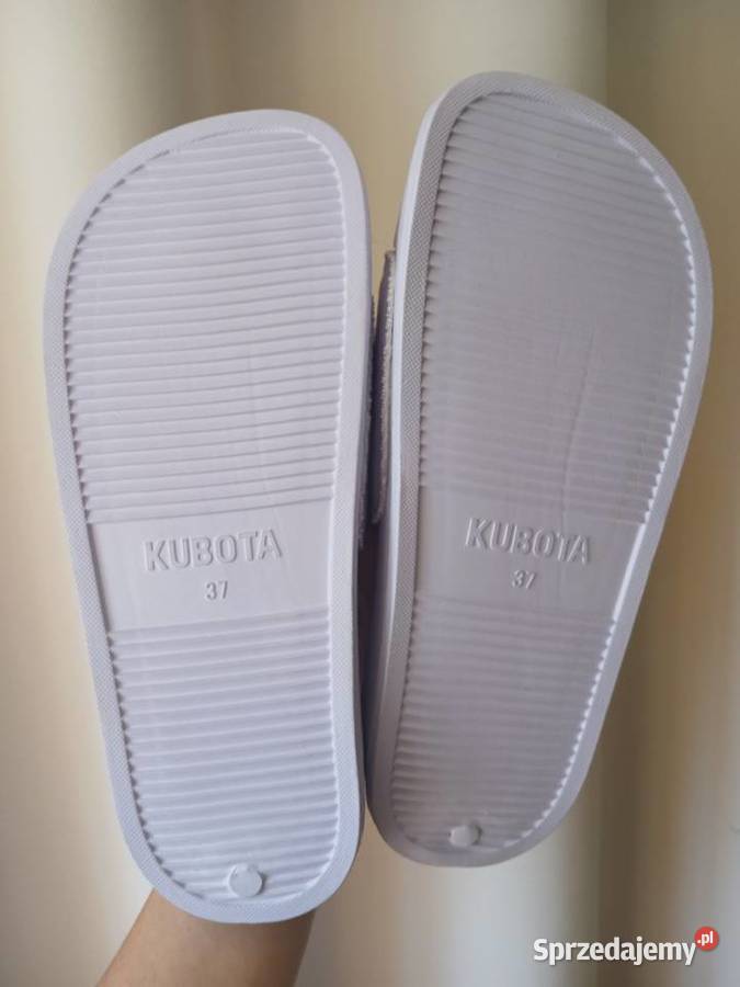 Klapki na platformie Kubota 37 liliowe Nowe