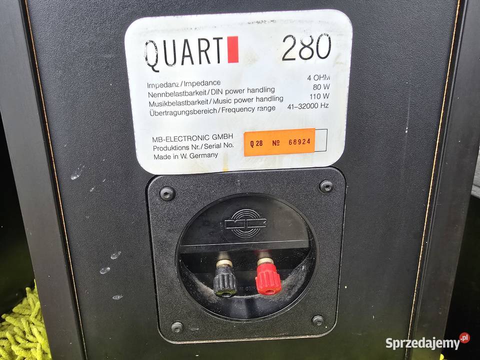 kolumny quart 280 80w 4ohm Słuchawki i głośniki Chełm Śląski