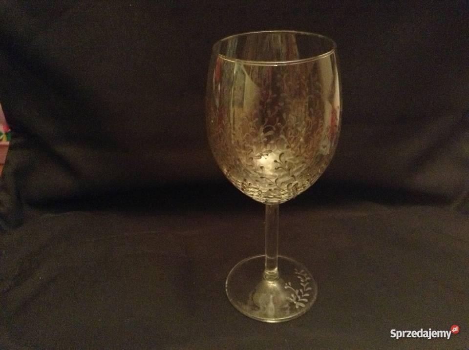 kieliszki do wina recznie malowane Wrocław