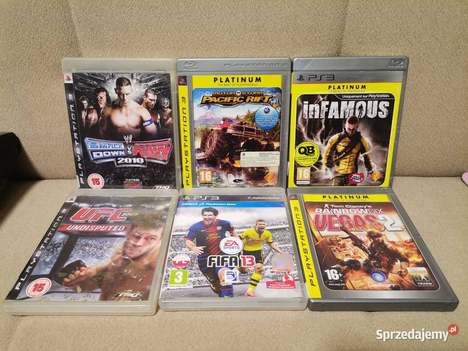 Zestaw konsola sony PlayStation 3 80 Gb 2 pady 6 Sony Playstation 3 łódzkie