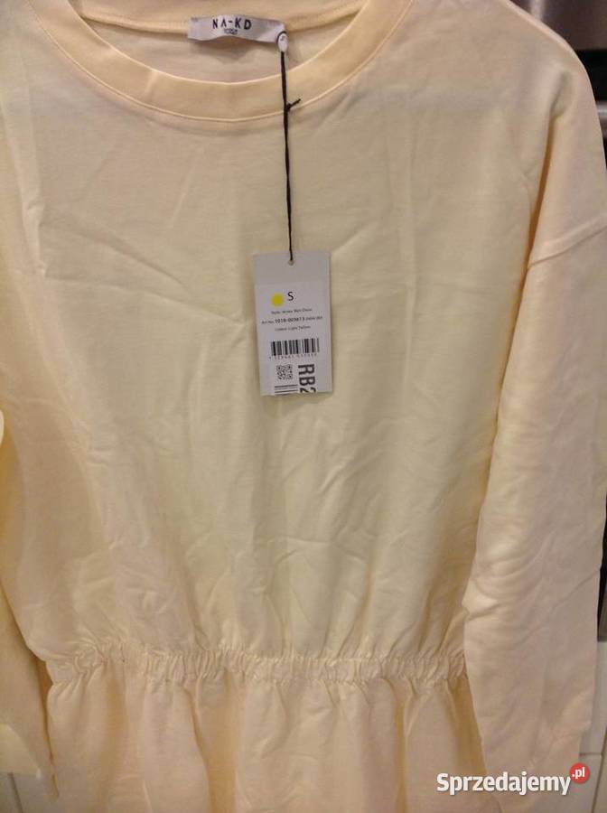 Sukienka Dresowa Mini Damska NA KD S Nowa Nowa Sól