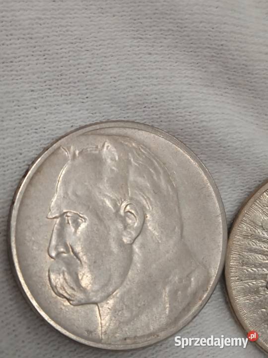 2RP zestaw 2 Piłsudski 1934r 2 złote głowa Numizmatyka mazowieckie Małkinia Górna