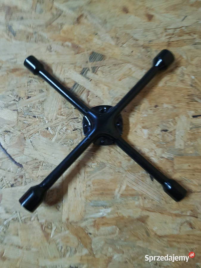 Klucz do kół 19 21 17 23mm krzyżakowy czarny Głogowa