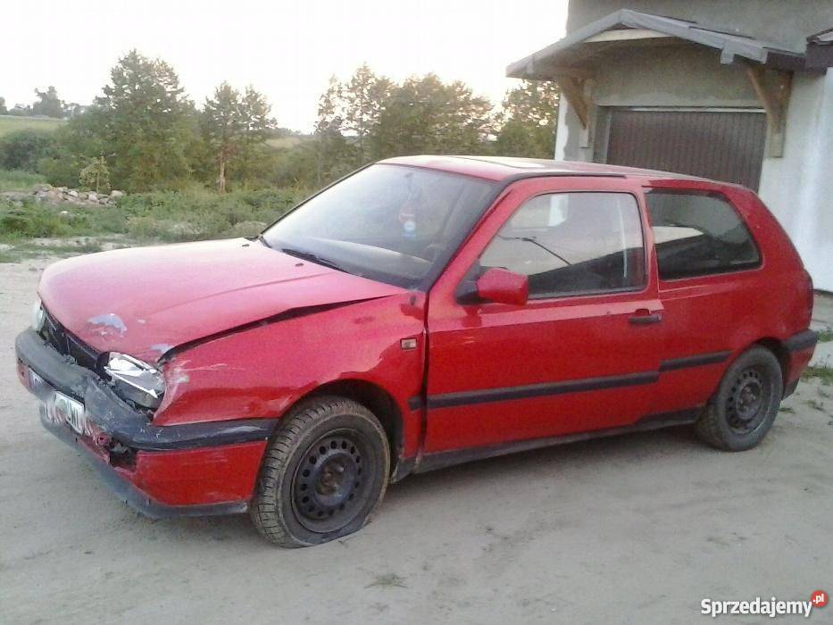 Golf 3 kolizji czerwony Lubraniec