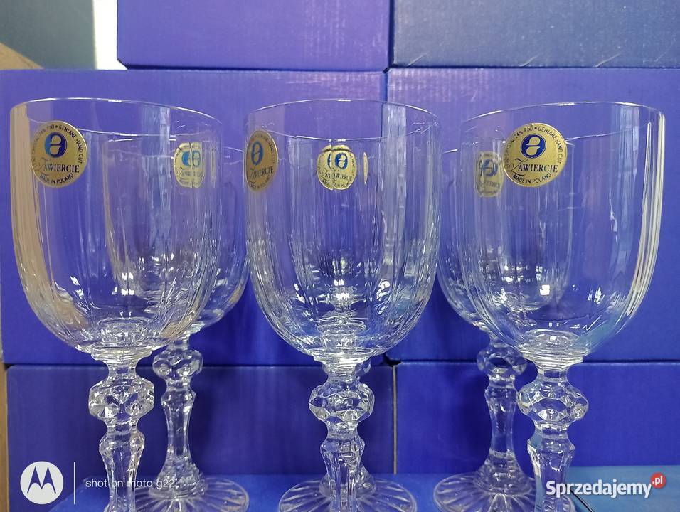 Kryształowe kieliszki do npwina o poj 170 ml Poręba