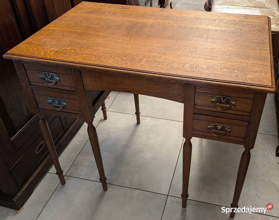 Piękne dębowe biurko secesyjneszer 100 sklep Dąbrowa Górnicza sprzedam