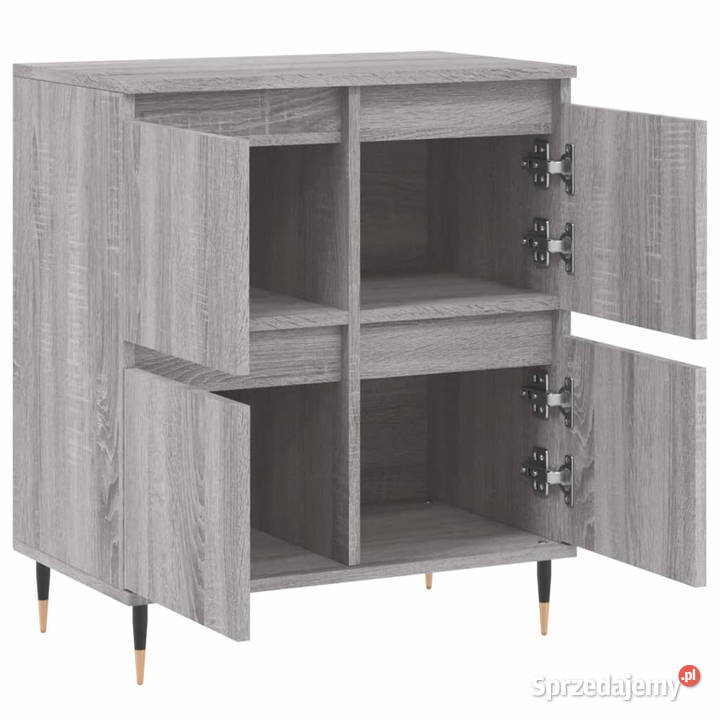 Komoda szary dąb sonoma 60x35x70 materiał