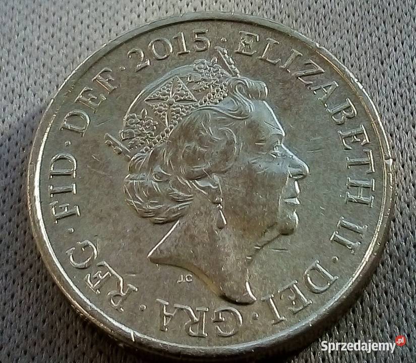 WIELKA BRYTANIAONE POUND2015 r HERB KRÓLEWSKI 4 mazowieckie Legionowo