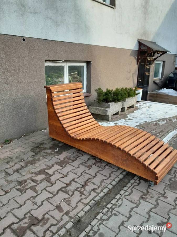 Leżak drewniany Leżaki drewniane duży i masywny Pozostałe Wąchock