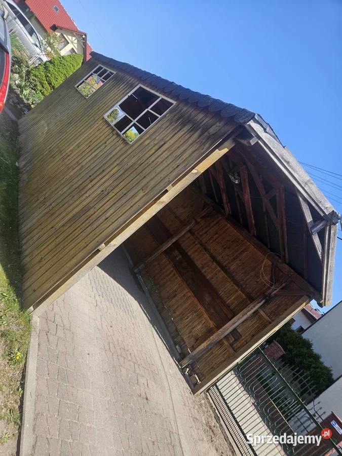 Wiata 3 x 55 drewniana solidna Tychy