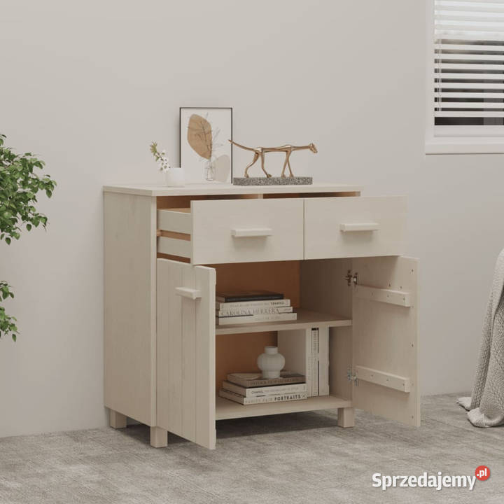 Komoda HAMAR miodowy brąz 79x40x80 drewno mazowieckie Warszawa sprzedam